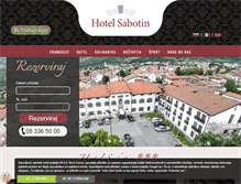 Tablet Screenshot of hotelsabotin.com
